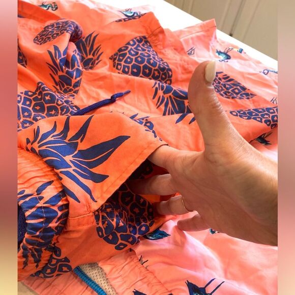 Charter Club Bundle Two Mesh Lined Pineapple Flamingo Pocket Swim Trunks XL - Picture 10 of 11